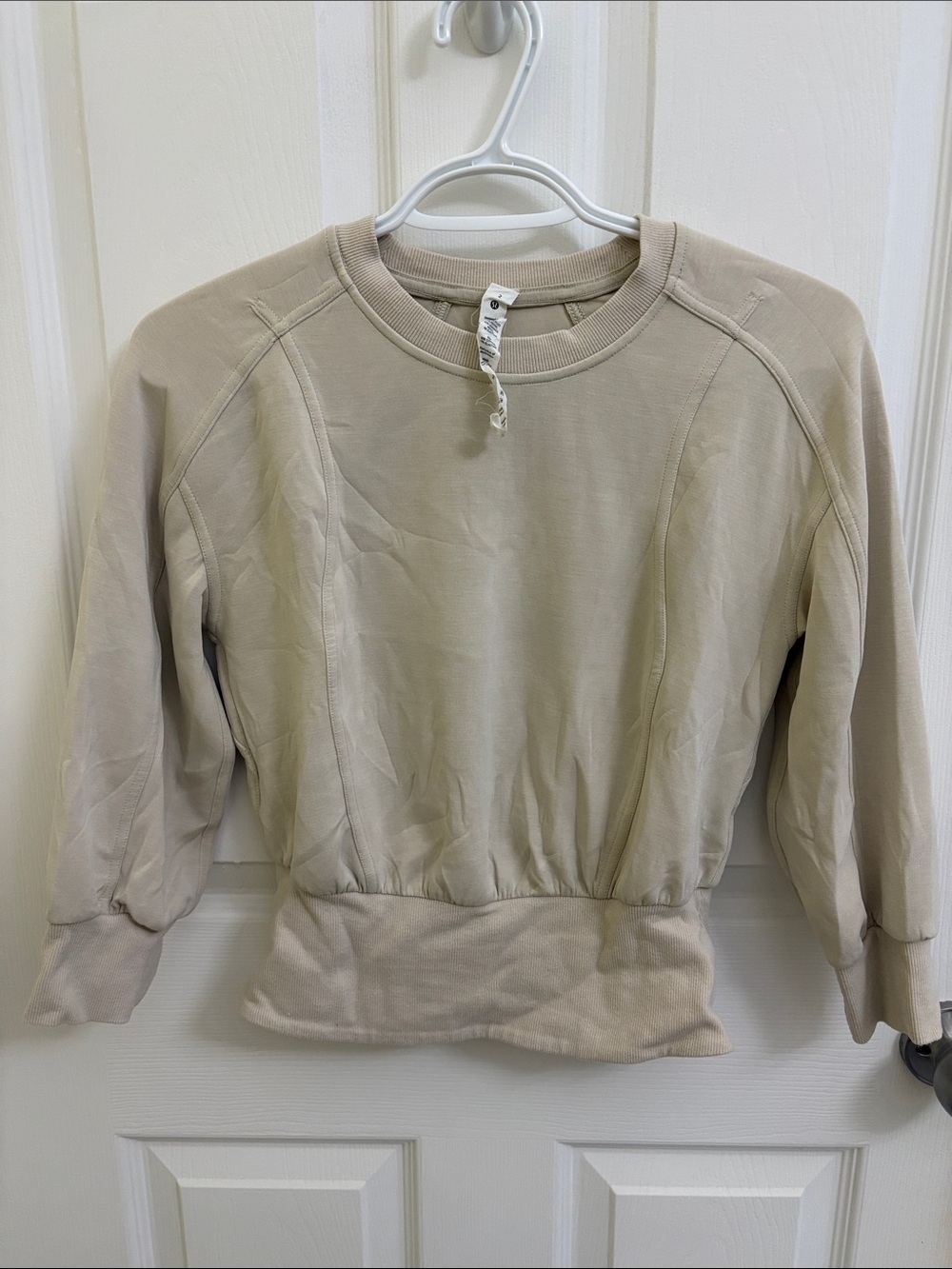 lululemon athletica Beige Crewneck Sweatshirt